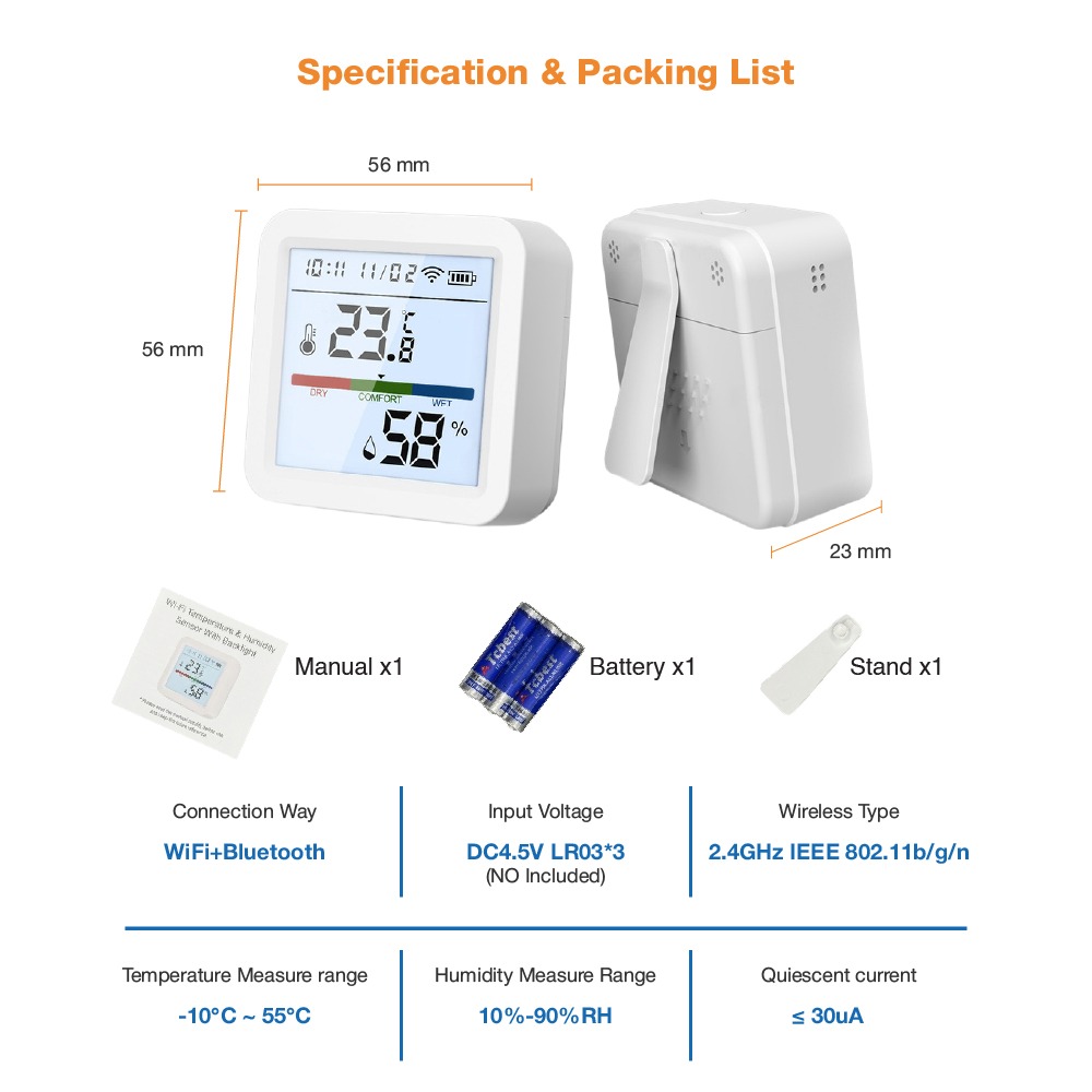 ismartview wifi temperature humidity sensor samrt home_08